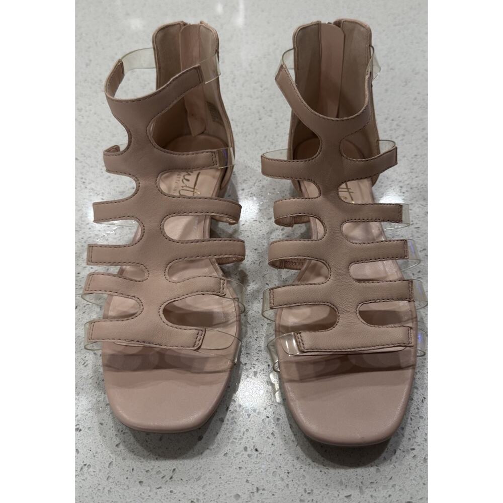 Nanette Lepore Women’s Size 8M Gladiator Strappy Sandals Natural Casual